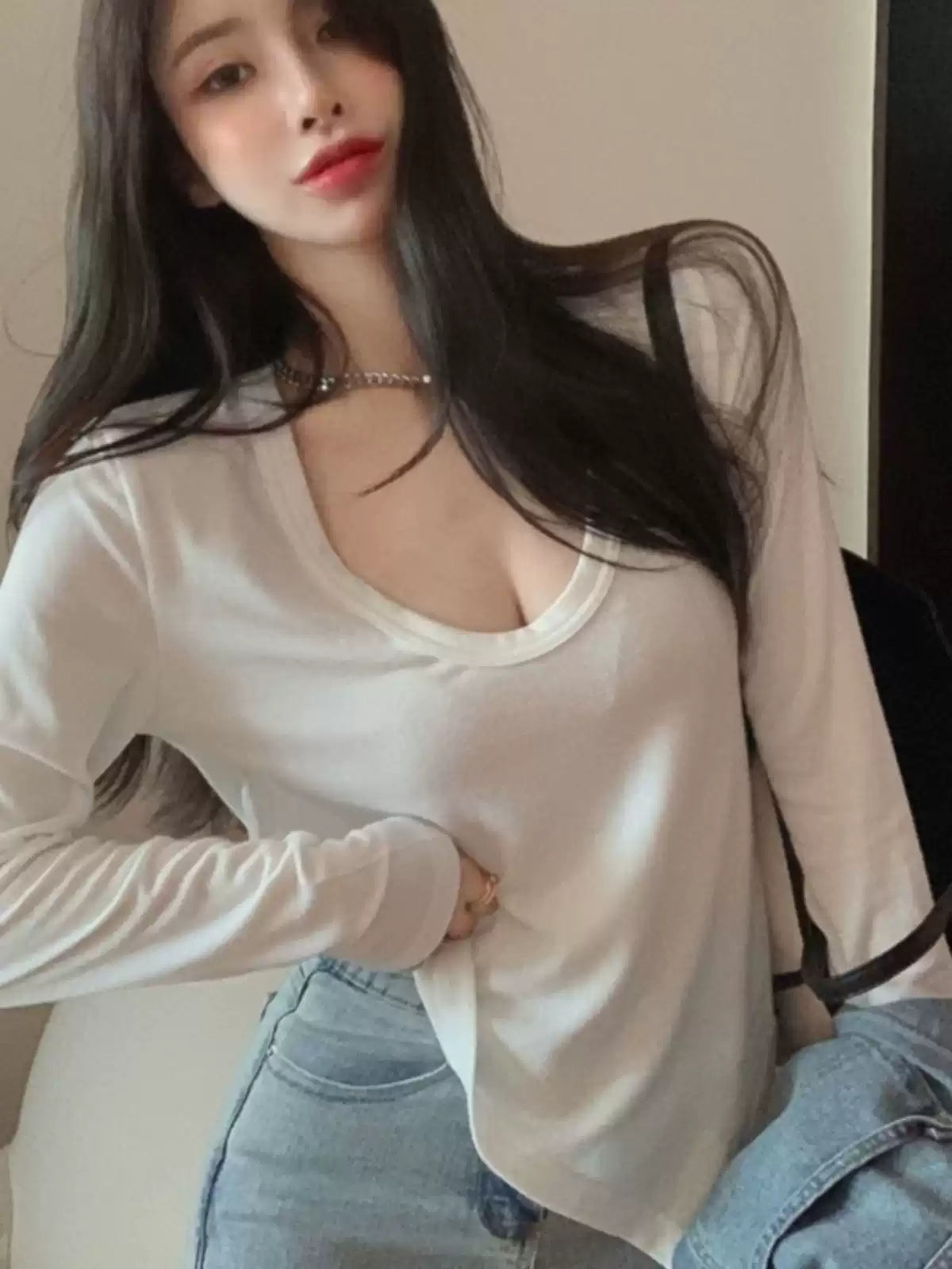 Fashion Grey Irregular Cotton Loose Top Summer