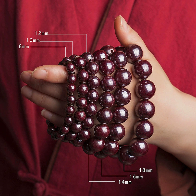 Elegant Cinnabar Women's Beaded Bracelet