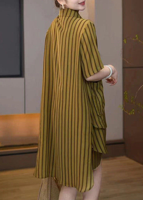 Plus Size Asymmetrical Striped Women Sets 2 Pieces Summer