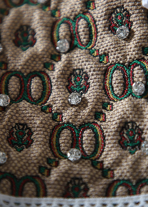 Women White Embroidered Patchwork Zircon A Line Blouse Top Spring