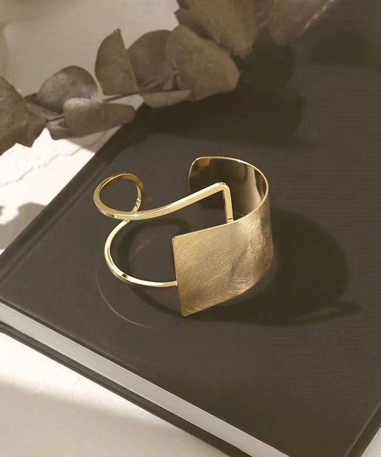 Original Design Gold Metal Asymmetrical Cuff