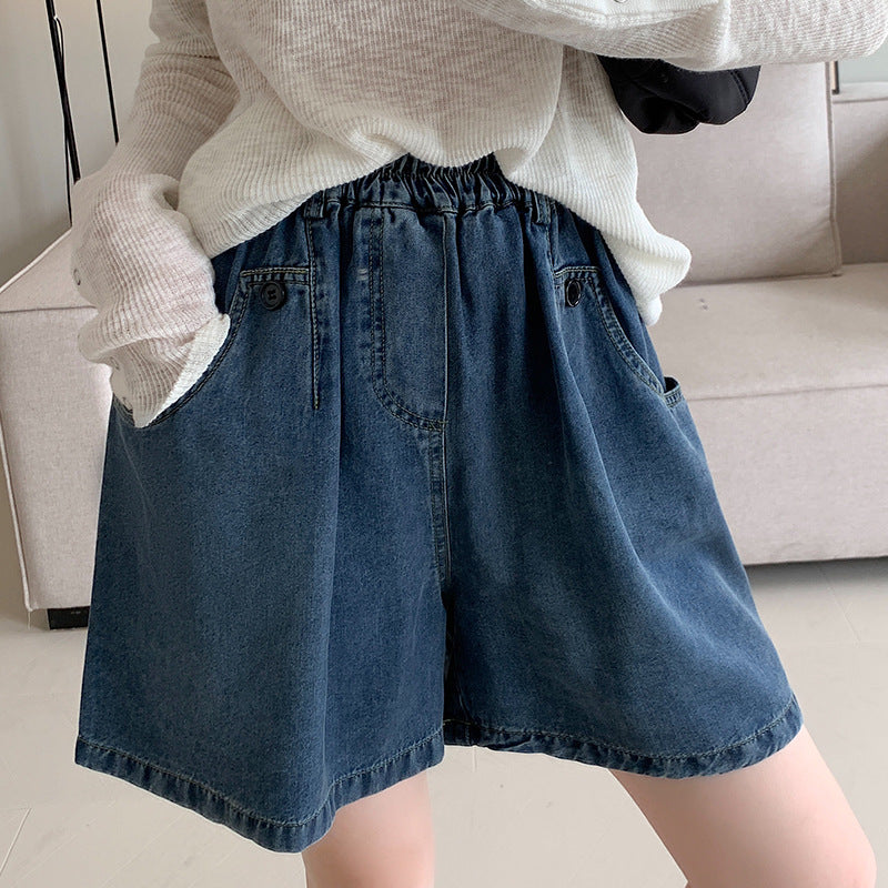 Loose Women Navy Blue Shorts Denim Summer