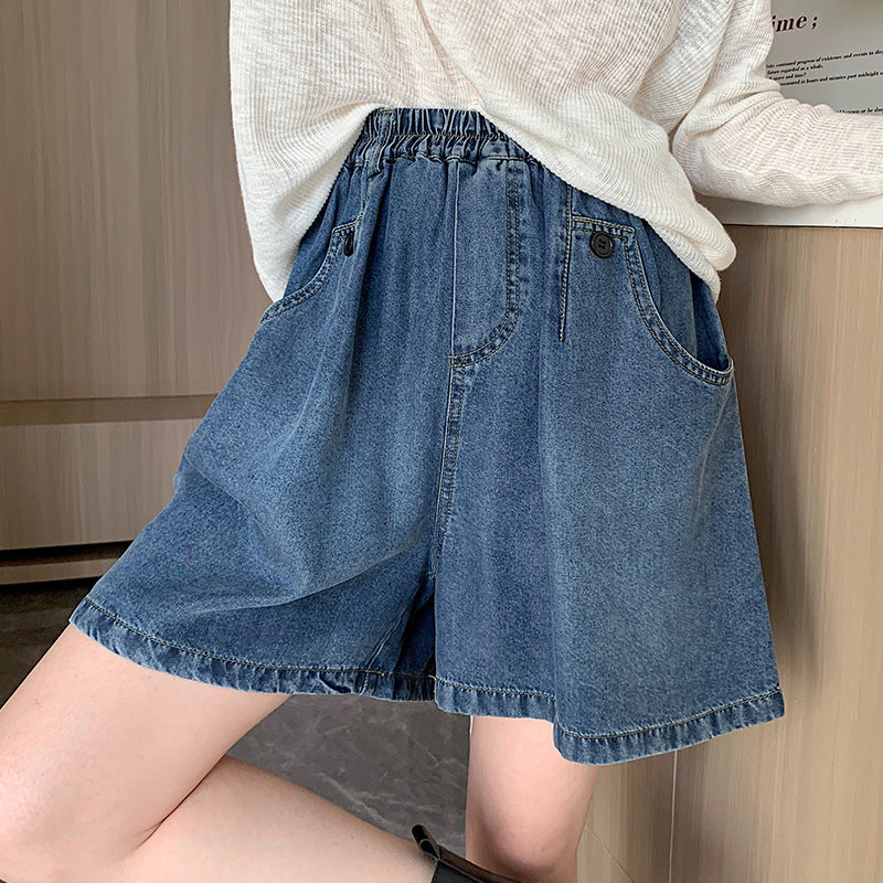 Loose Women Navy Blue Shorts Denim Summer