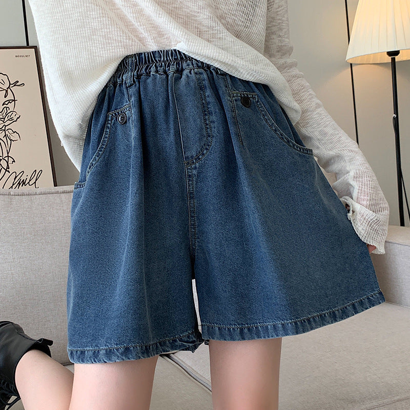 Loose Women Navy Blue Shorts Denim Summer