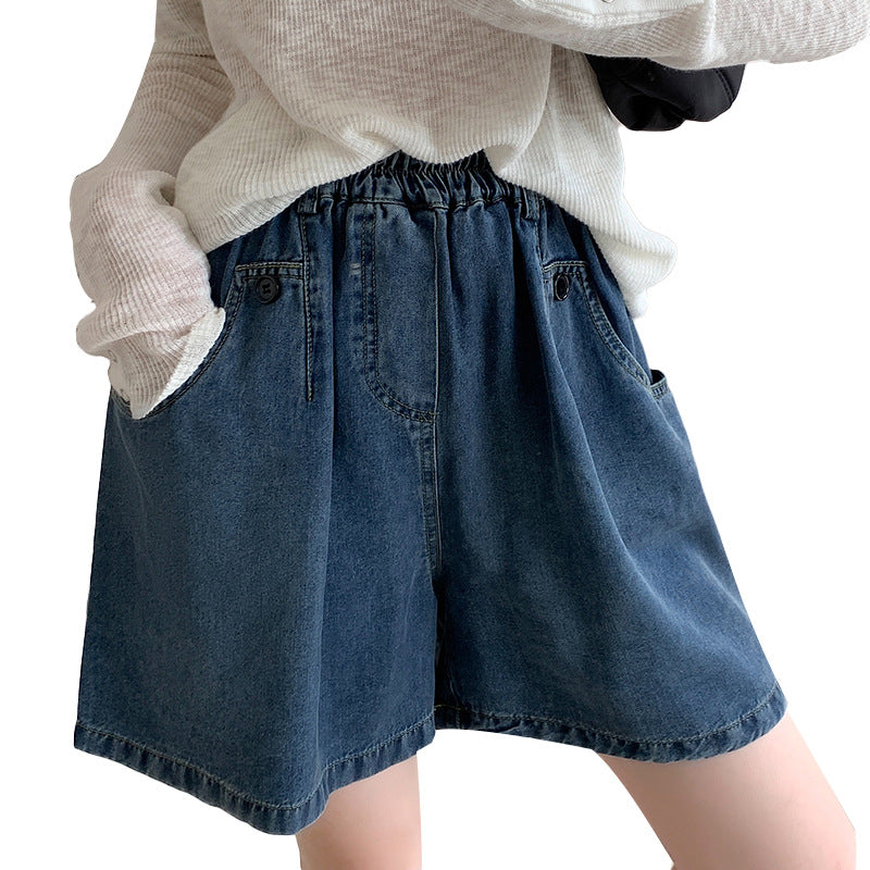 Loose Women Navy Blue Shorts Denim Summer