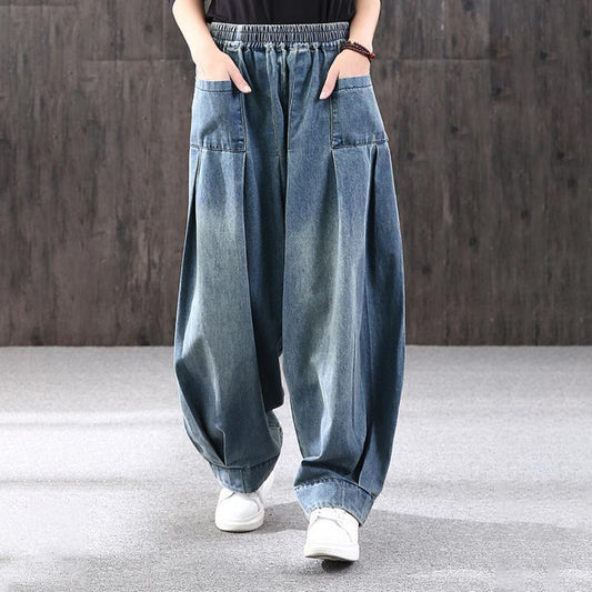 Simple Loose Jeans Pants