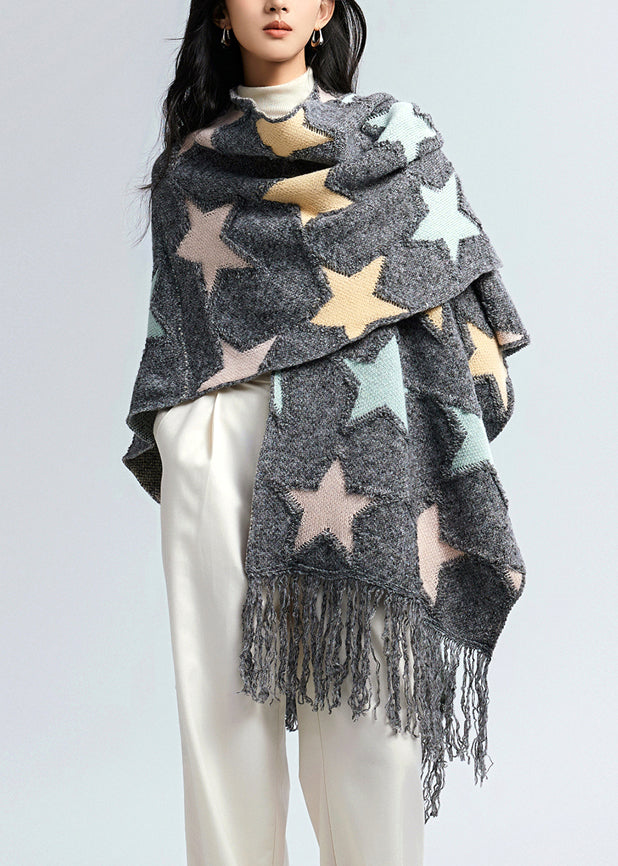 New Autumn And Winter Thick Oversized Scarf Tassel Shawl