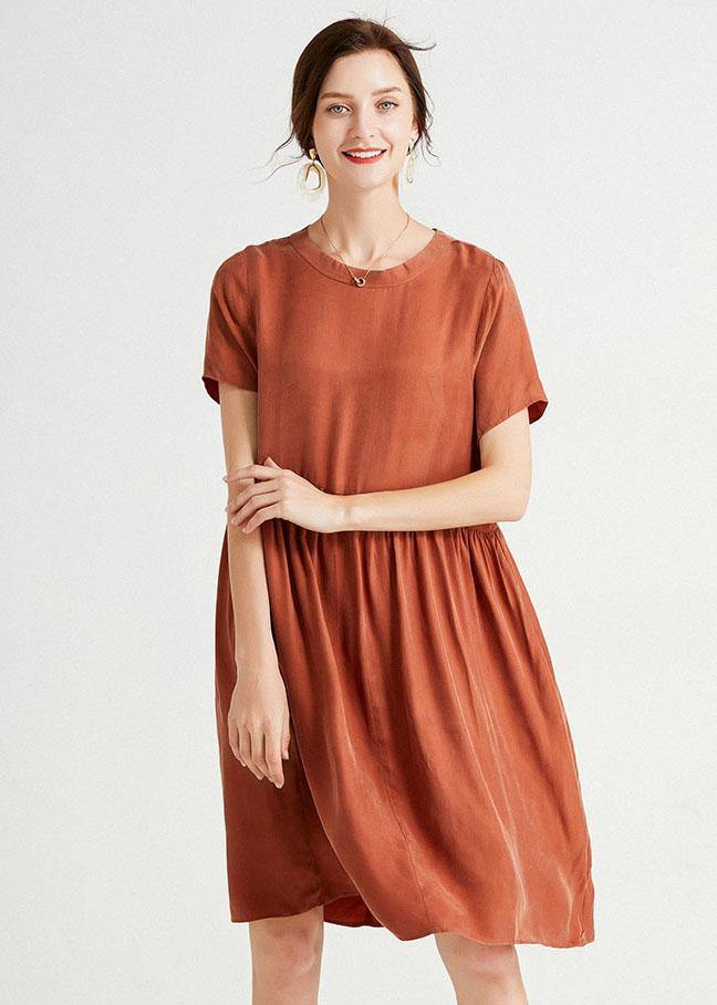 Bohemian Yellow Elegant Loose Summer Short Sleeve Mid Dress