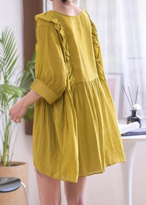 Ginger Wrinkled Cotton Blouse V Neck Half Sleeve