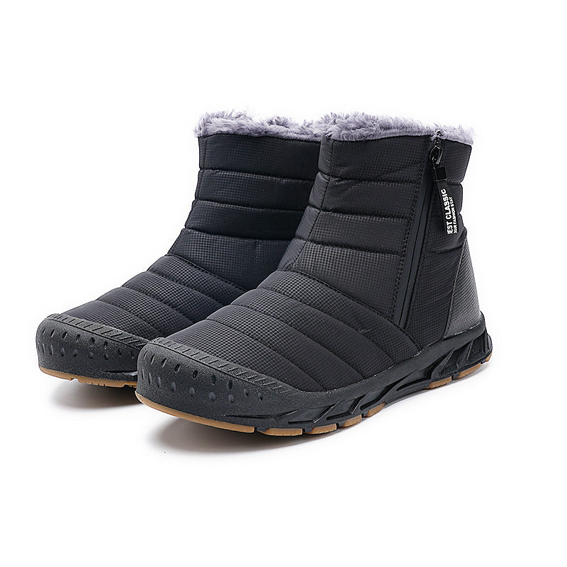 Men's Winter Black Warm Snow Boots