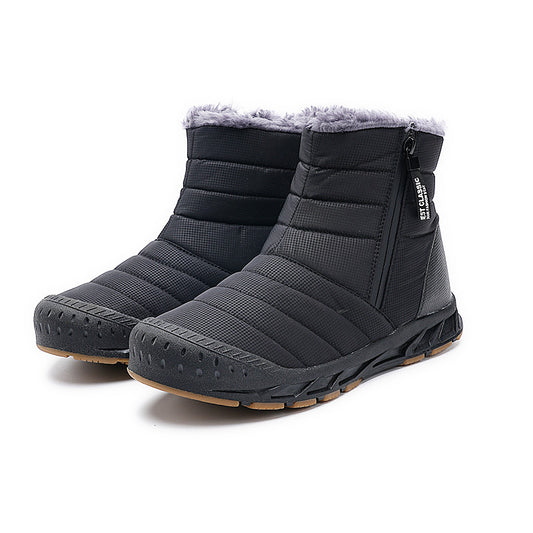 Men's Winter Black Warm Snow Boots