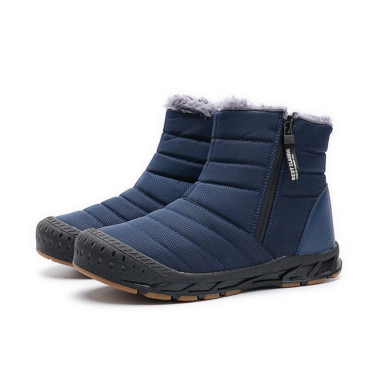Men's Winter Black Warm Snow Boots