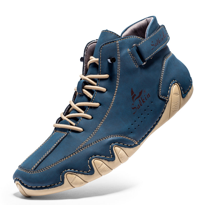 Men's High-Top Octopus Pattern Martin Boots