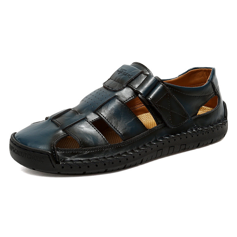 Men's Summer Breathable Genuine Leather Sandals