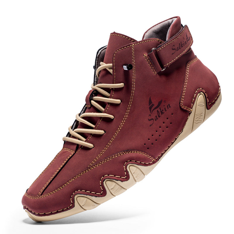 Men's High-Top Octopus Pattern Martin Boots