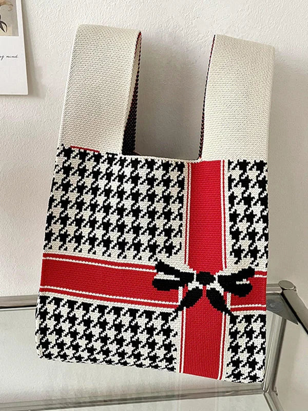 Printed Woven Handbag Bags Accessories