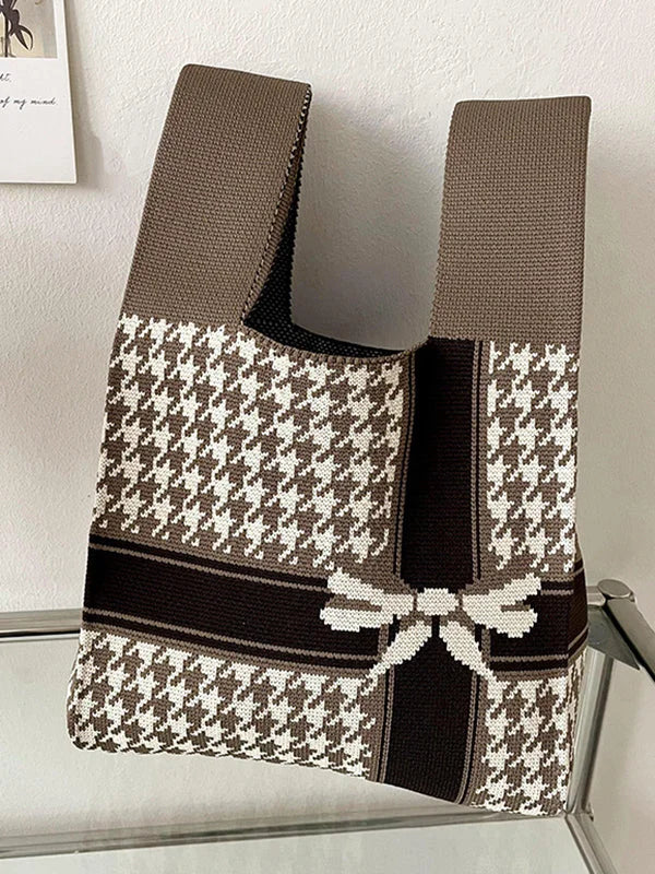 Printed Woven Handbag Bags Accessories