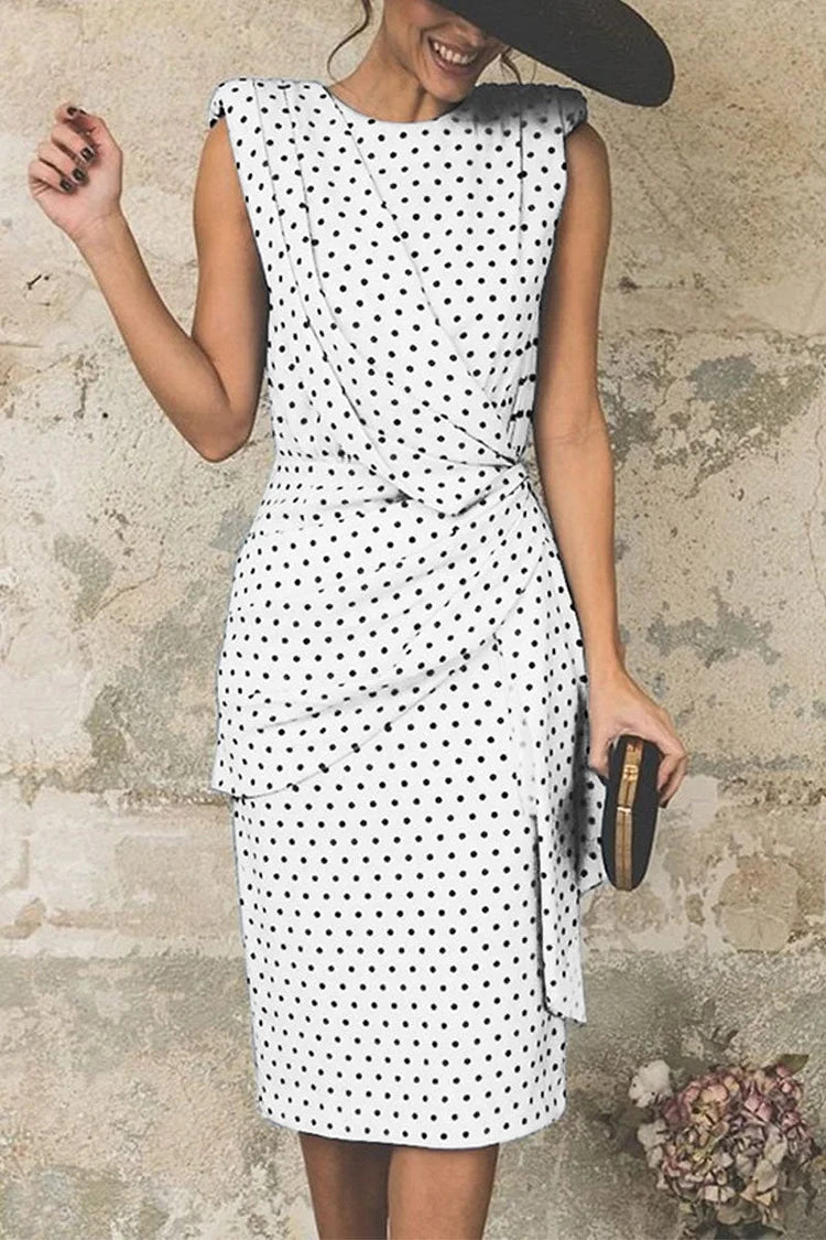 Sexy Print Patchwork O Neck Pencil Dresses