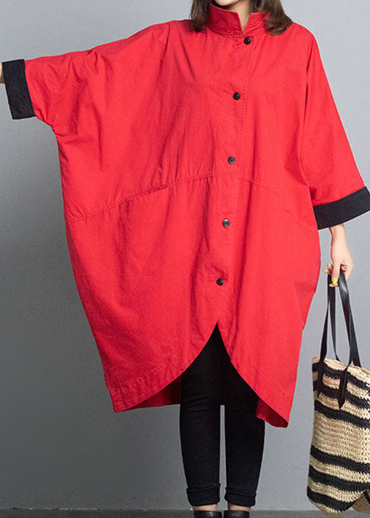 Yellow Simple Casual Button Asymmetric Design Autumn Coat