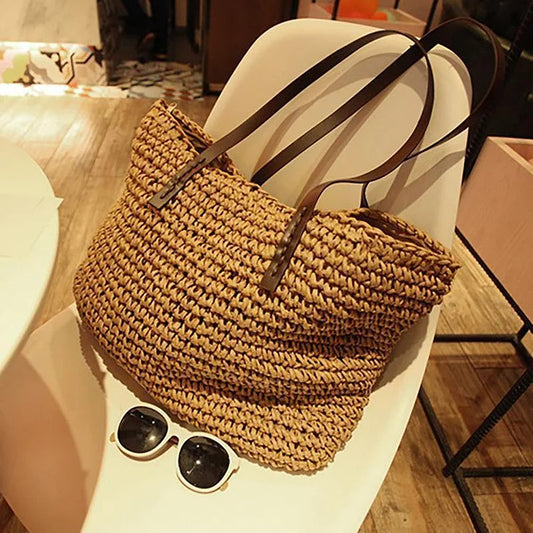 Summer Beach Sea Straw Weave Shoulder Bag