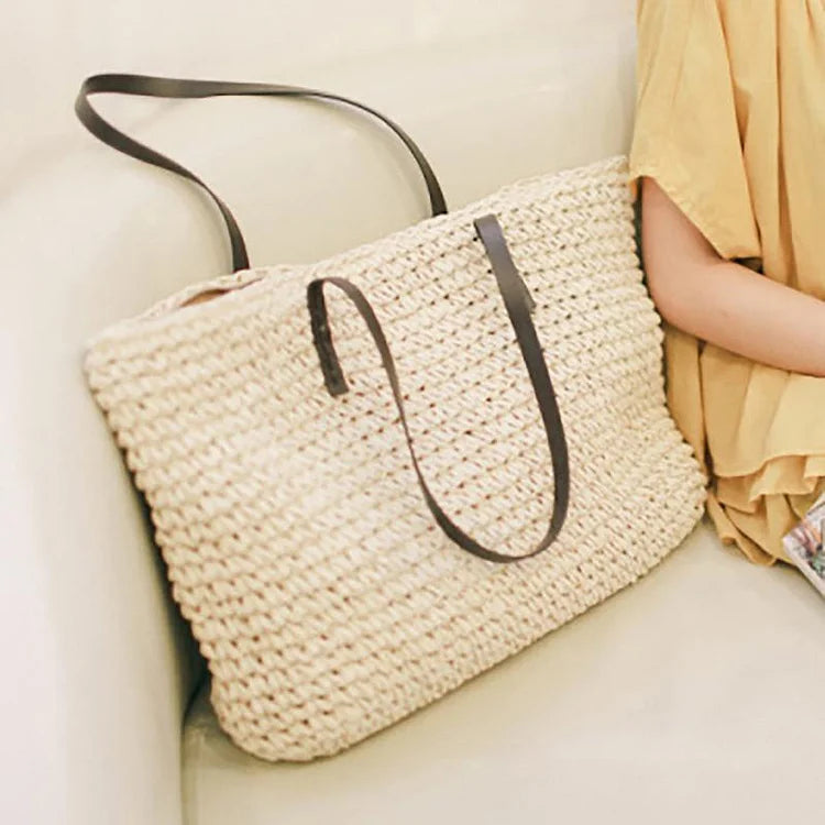 Summer Beach Sea Straw Weave Shoulder Bag