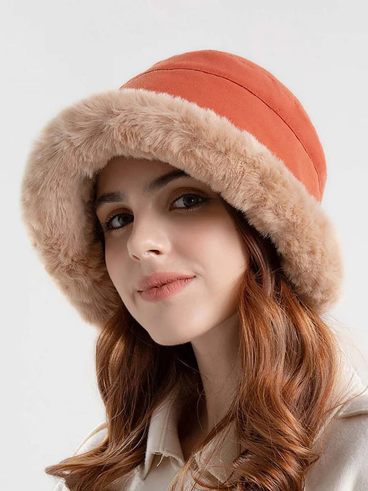 Winter Women Solid Wool Liner Hat