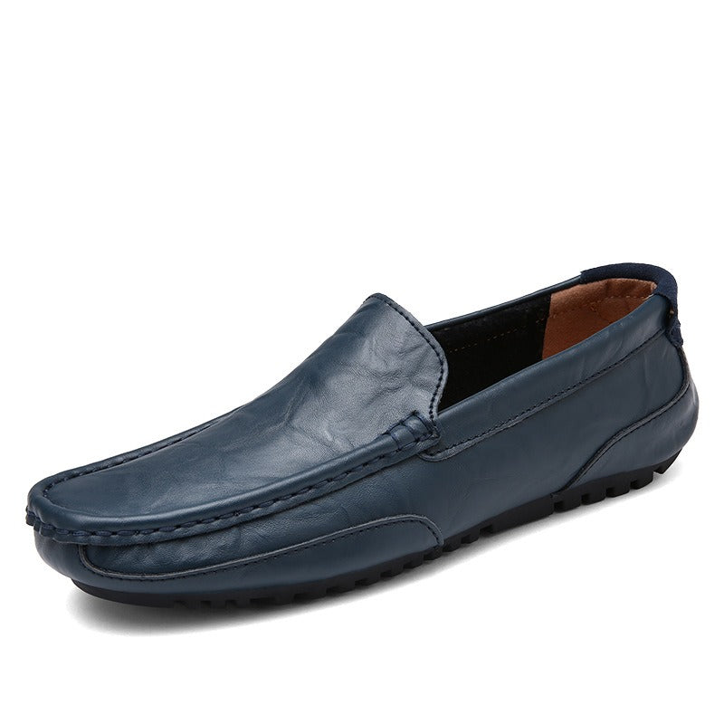 Men's Stylish Blue Leather Shoes