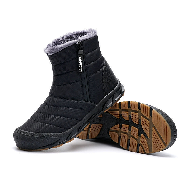 Men's Winter Black Warm Snow Boots