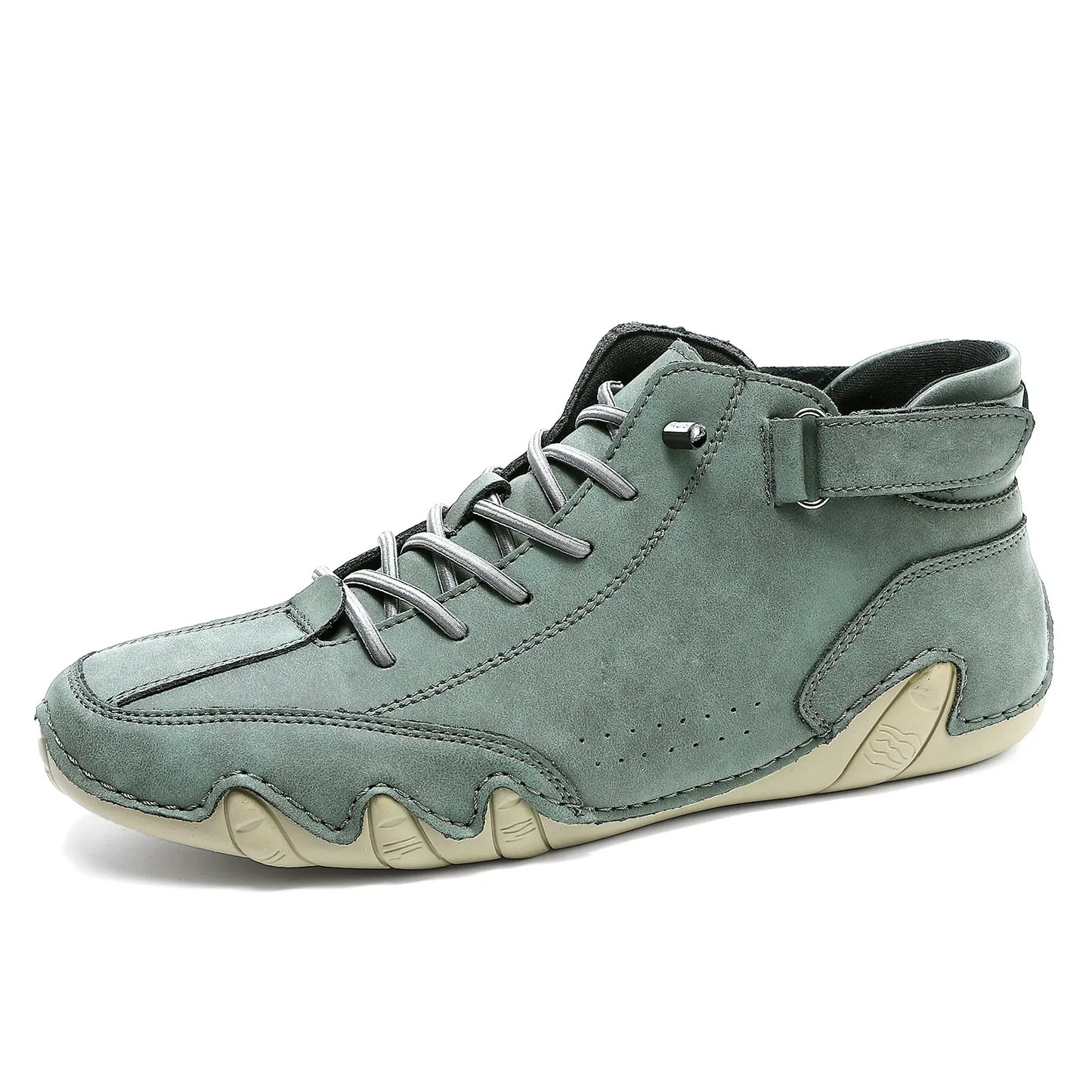 Men's Leather Thick Bottom Hiking Boots