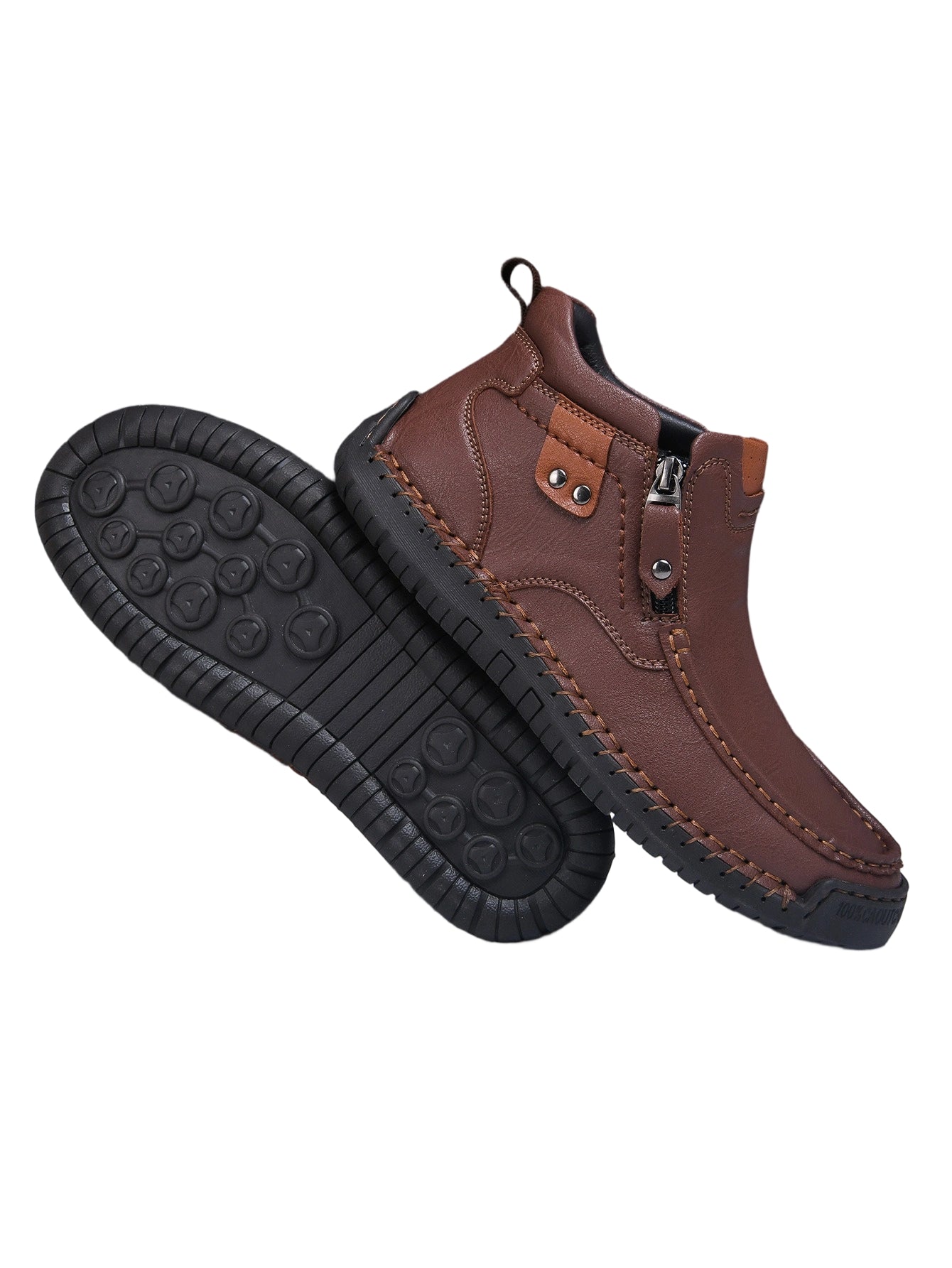 Men's Stylish Casual Brown Martin Boots