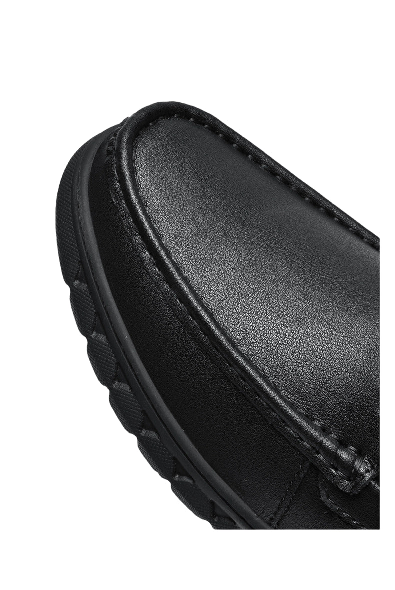 Men's Fashion British Style Black Genuine Leather Shoes