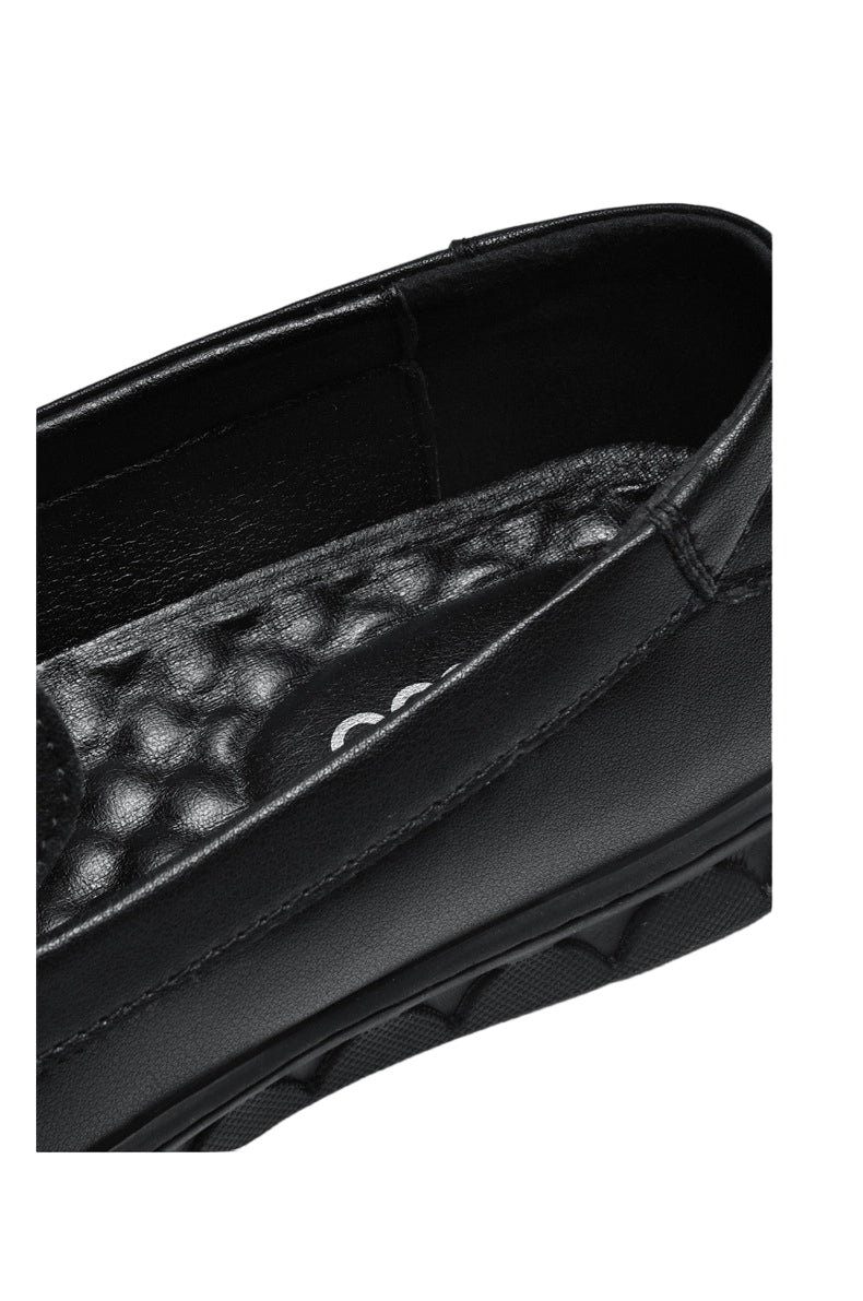 Men's Fashion British Style Black Genuine Leather Shoes