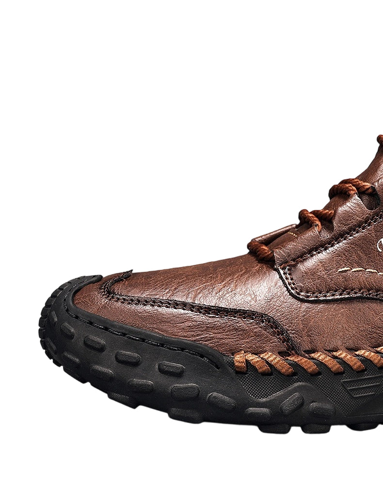 Men's Woven Trim Retro Martin Boots