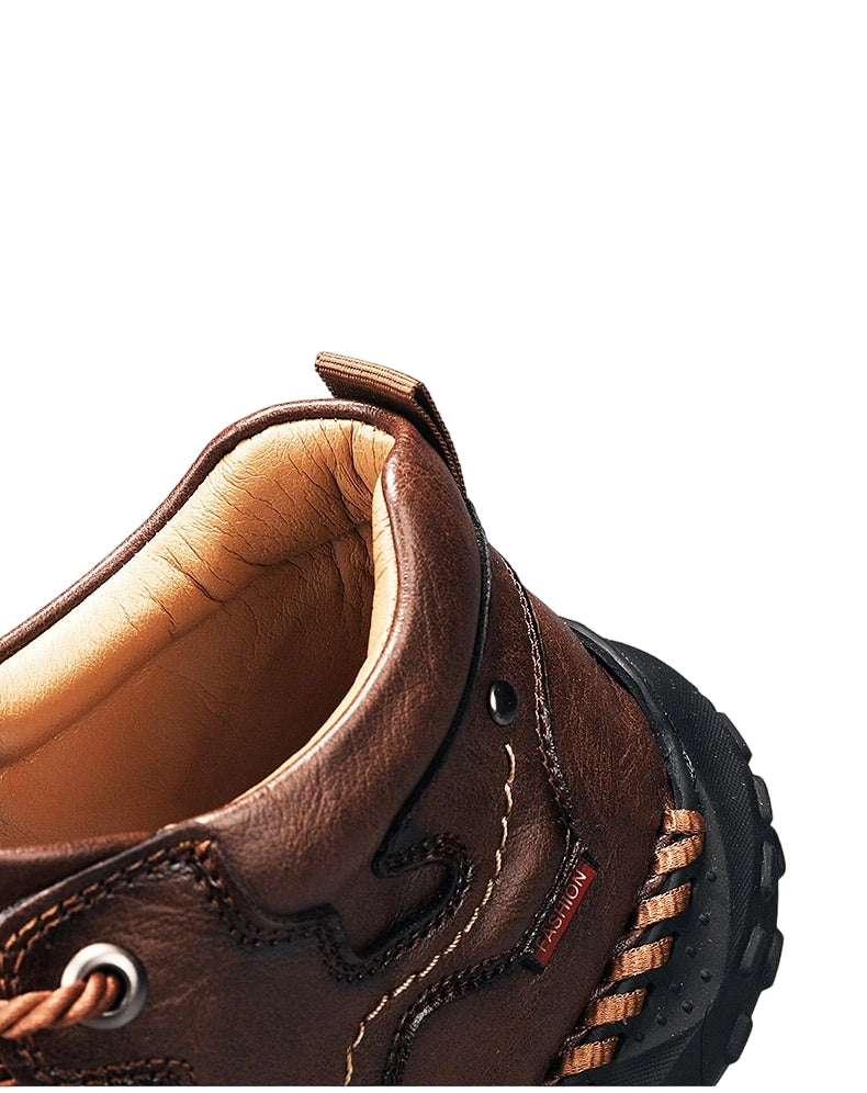 Men's Woven Trim Retro Martin Boots