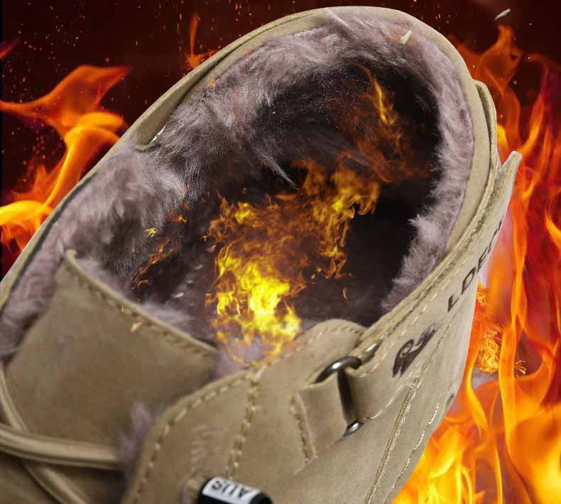 Men's Casual Winter Fleece Lined Martin Boots