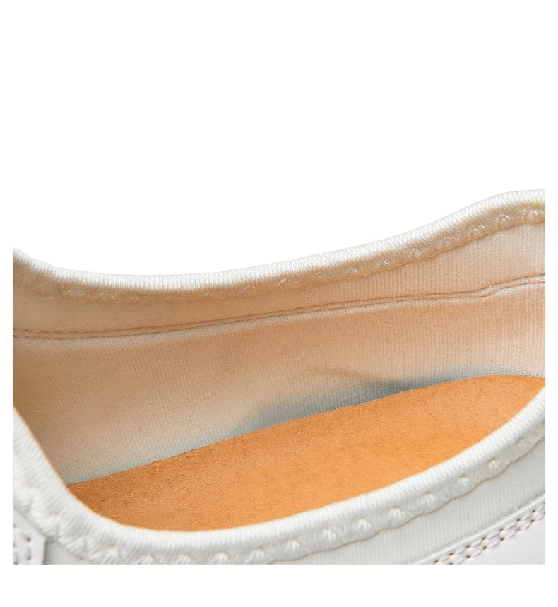 White Genuine Leather Men's Casual Shoes