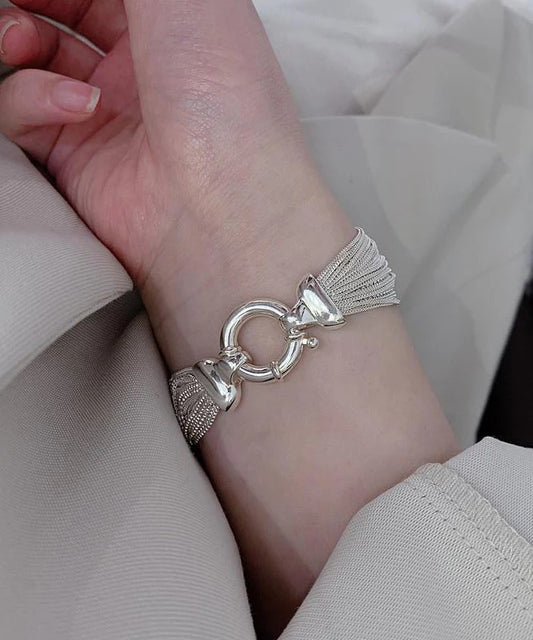 Unique Silk 925 Silver Chain Chain Bracelet