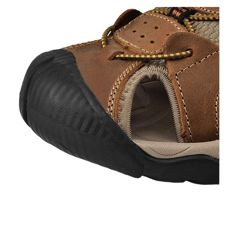 Men's Summer Outdoor Breathable Genuine Leather Sandals
