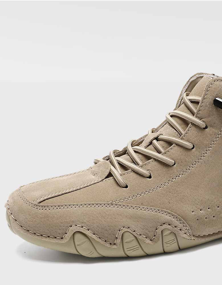 Men's Leather Thick Bottom Hiking Boots