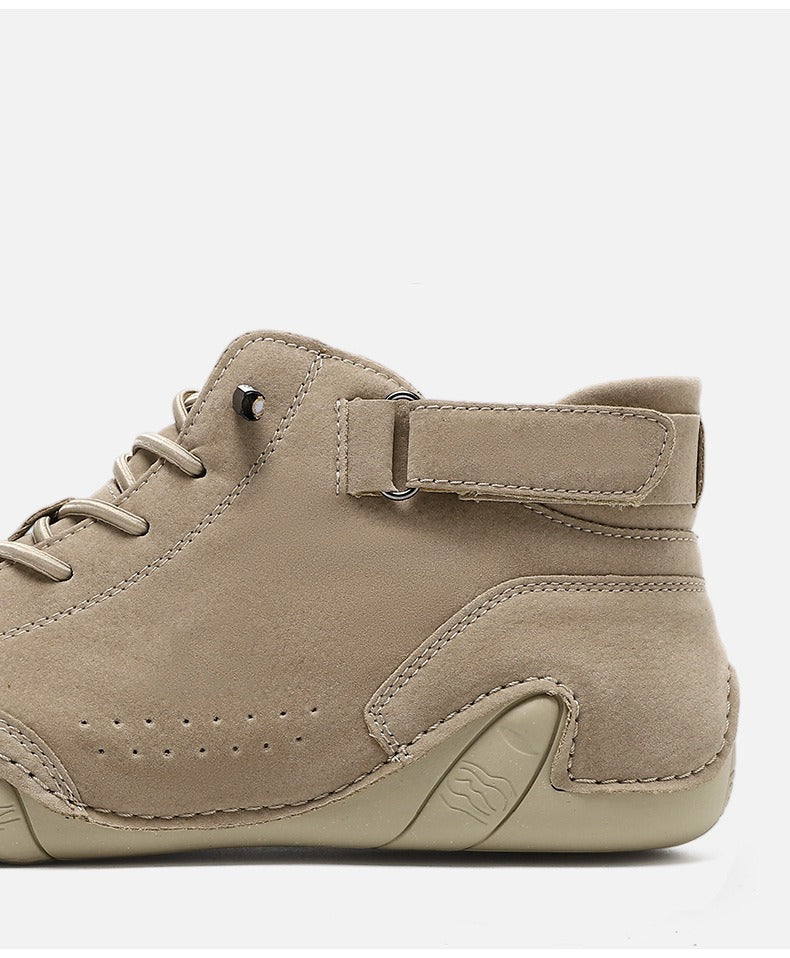 Men's Leather Thick Bottom Hiking Boots