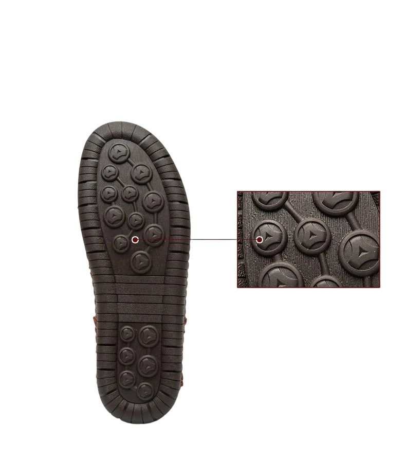 Men's Hand-Stitched Low-Top Leather Loafers Casual Shoes