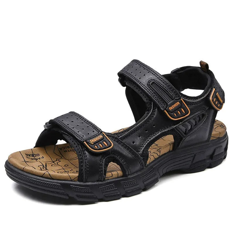 Men's Genuine Leather Outdoor Casual Sandals